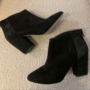 Zara Black Studded Booties